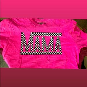 Checkered Mama Comfort Colors Shirt